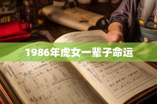 1986年虎女一辈子命运 1986年虎女一辈子命运