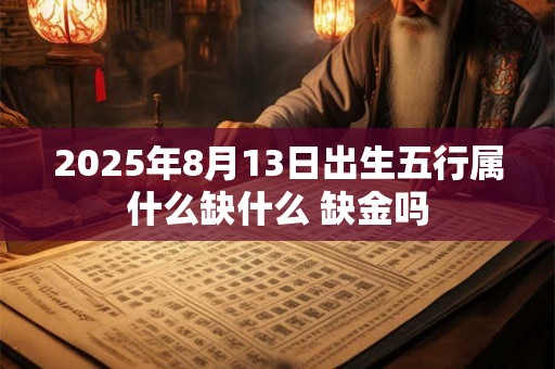 2025年8月13日出生五行属什么缺什么 缺金吗 2025年8月13日出生五行属什么缺什么 缺金吗