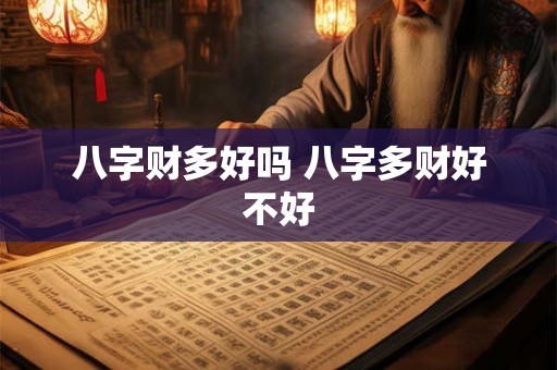 八字财多好吗 八字多财好不好 八字财多好吗 八字多财好不好