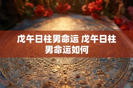 戊午日柱男命运 戊午日柱男命运如何 戊午日柱男命运 戊午日柱男命运如何