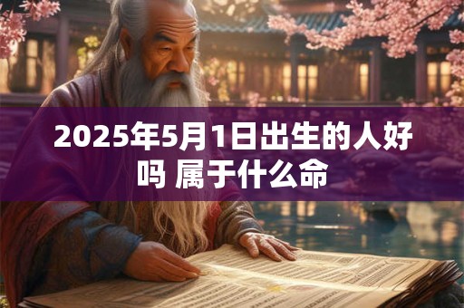 2025年5月1日出生的人好吗 属于什么命