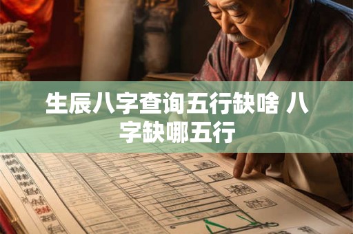 生辰八字查询五行缺啥 八字缺哪五行 生辰八字查询五行缺啥 八字缺哪五行
