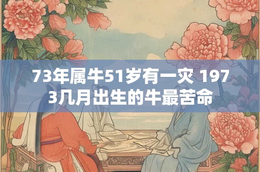 73年属牛51岁有一灾 1973几月出生的牛最苦命 73年属牛51岁有一灾 1973几月出生的牛最苦命