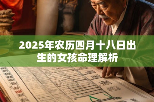 2025年农历四月十八日出生的女孩命理解析
