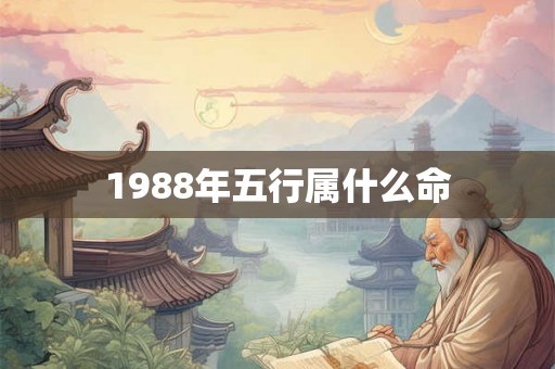 1988年五行属什么命