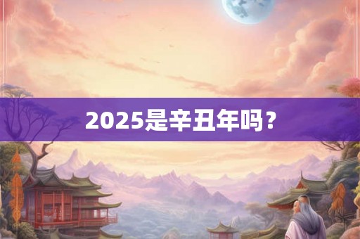 2025是辛丑年吗？