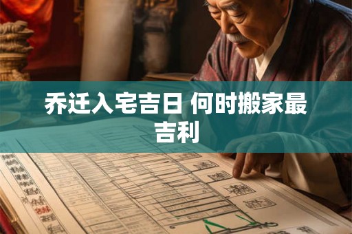 乔迁入宅吉日 何时搬家最吉利 乔迁入宅吉日 何时搬家最吉利