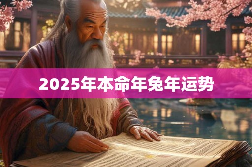 2025年本命年兔年运势 2025年本命年兔年运势