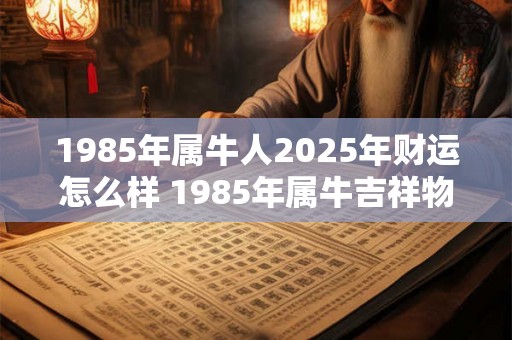 1985年属牛人2025年财运怎么样 1985年属牛吉祥物戴什么招财 1985年属牛人2025年财运怎么样 1985年属牛吉祥物戴什么招财