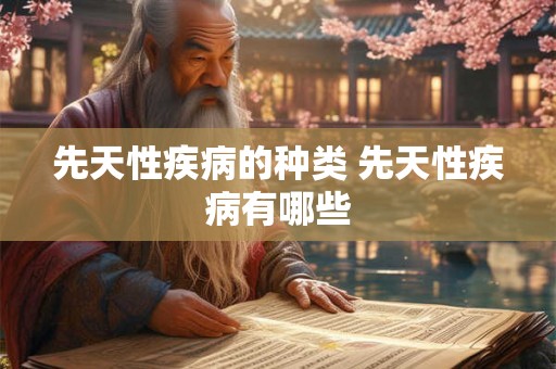 先天性疾病的种类 先天性疾病有哪些 先天性疾病的种类 先天性疾病有哪些