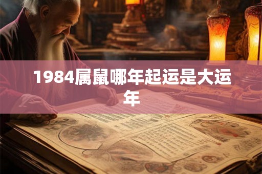 1984属鼠哪年起运是大运年 1984属鼠哪年起运是大运年