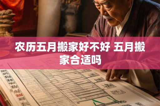 农历五月搬家好不好 五月搬家合适吗 农历五月搬家好不好 五月搬家合适吗