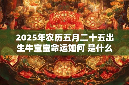 2025年农历五月二十五出生牛宝宝命运如何 是什么命