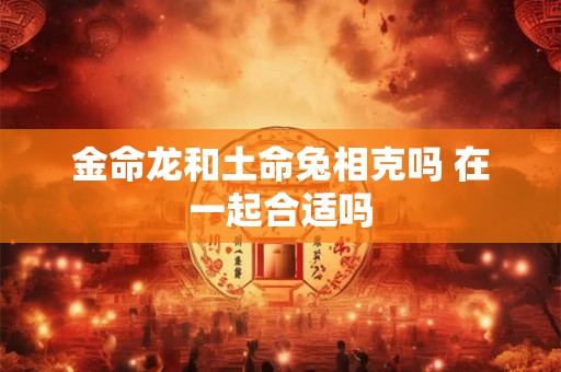 金命龙和土命兔相克吗 在一起合适吗 金命龙和土命兔相克吗 在一起合适吗