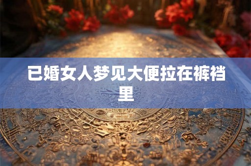 已婚女人梦见大便拉在裤裆里