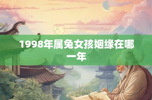 1998年属兔女孩姻缘在哪一年 1998年属兔女孩姻缘在哪一年