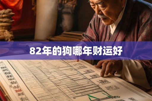 82年的狗哪年财运好 82年的狗哪年财运好