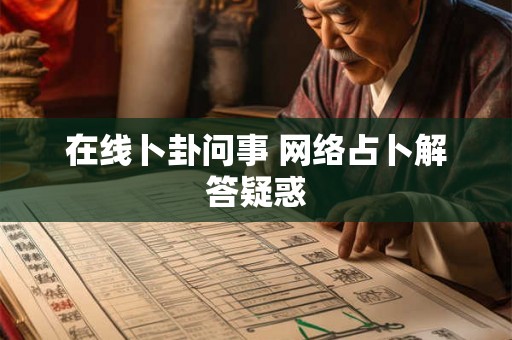 在线卜卦问事 网络占卜解答疑惑 在线卜卦问事 网络占卜解答疑惑