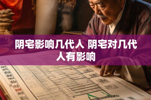 阴宅影响几代人 阴宅对几代人有影响