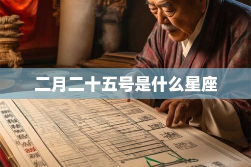 二月二十五号是什么星座 二月二十五号是什么星座
