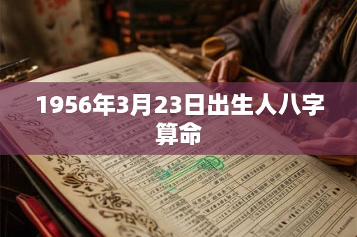 1956年3月23日出生人八字算命 1956年3月23日出生人八字算命