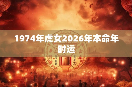 1974年虎女2026年本命年时运 1974年虎女2026年本命年时运