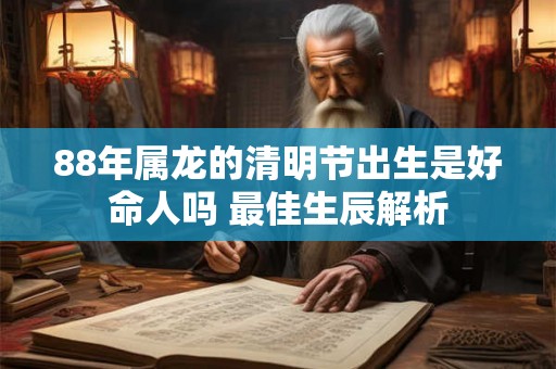 88年属龙的清明节出生是好命人吗 最佳生辰解析
