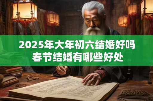 2025年大年初六结婚好吗 春节结婚有哪些好处 2025年大年初六结婚好吗 春节结婚有哪些好处