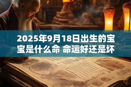 2025年9月18日出生的宝宝是什么命 命运好还是坏 2025年9月18日出生的宝宝是什么命 命运好还是坏