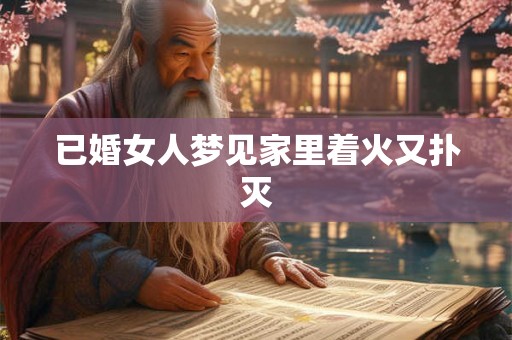 已婚女人梦见家里着火又扑灭 已婚女人梦见家里着火又扑灭