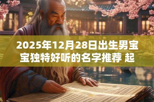 2025年12月28日出生男宝宝独特好听的名字推荐 起名忌用字