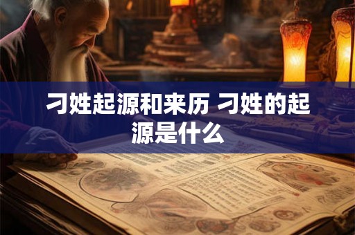刁姓起源和来历 刁姓的起源是什么 刁姓起源和来历 刁姓的起源是什么