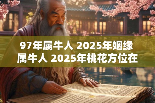 97年属牛人 2025年姻缘 属牛人 2025年桃花方位在哪 97年属牛人 2025年姻缘 属牛人 2025年桃花方位在哪