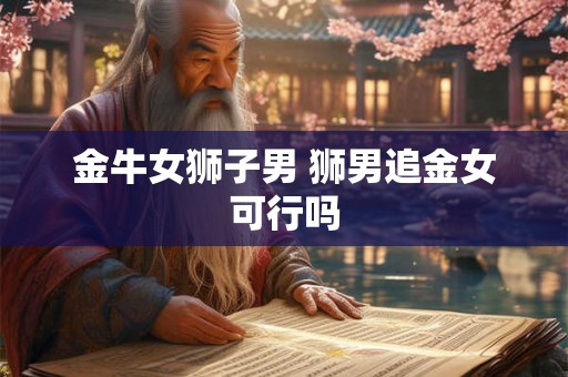 金牛女狮子男 狮男追金女可行吗 金牛女狮子男 狮男追金女可行吗