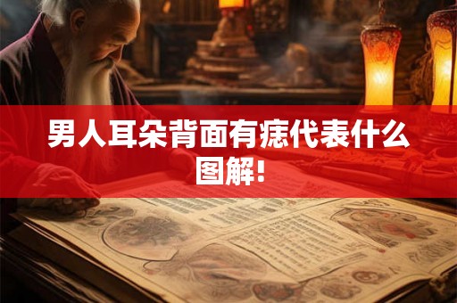 男人耳朵背面有痣代表什么图解!