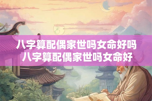 八字算配偶家世吗女命好吗 八字算配偶家世吗女命好吗婚姻如何 八字算配偶家世吗女命好吗 八字算配偶家世吗女命好吗婚姻如何