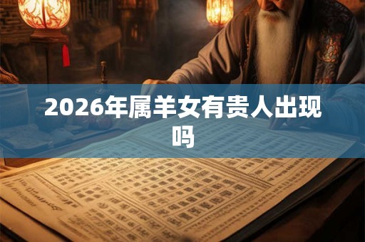2026年属羊女有贵人出现吗 2026年属羊女有贵人出现吗
