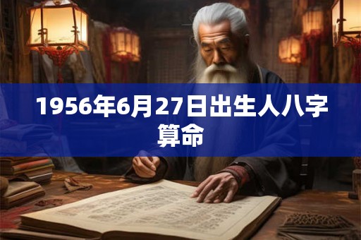 1956年6月27日出生人八字算命 1956年6月27日出生人八字算命