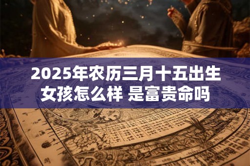 2025年农历三月十五出生女孩怎么样 是富贵命吗
