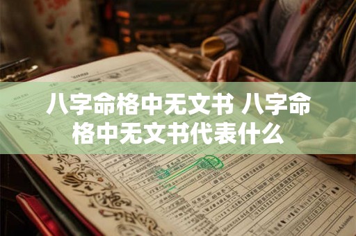 八字命格中无文书 八字命格中无文书代表什么 八字命格中无文书 八字命格中无文书代表什么