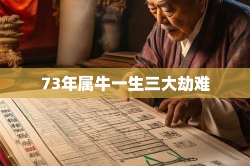 73年属牛一生三大劫难