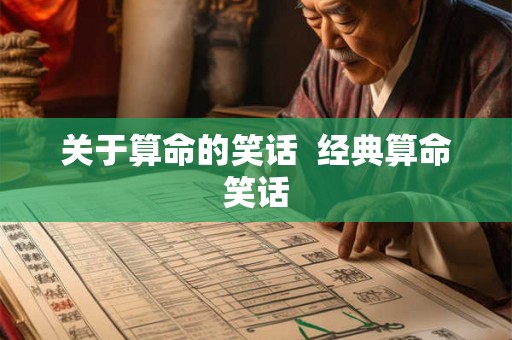 关于算命的笑话 经典算命笑话 关于算命的笑话 经典算命笑话