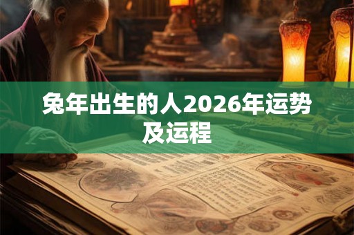 兔年出生的人2026年运势及运程 兔年出生的人2026年运势及运程