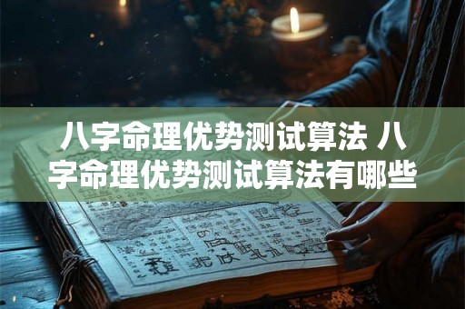 八字命理优势测试算法 八字命理优势测试算法有哪些