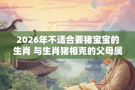 2026年不适合要猪宝宝的生肖 与生肖猪相克的父母属相 2026年不适合要猪宝宝的生肖 与生肖猪相克的父母属相