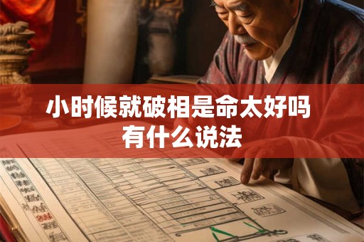 小时候就破相是命太好吗 有什么说法 小时候就破相是命太好吗 有什么说法