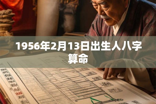 1956年2月13日出生人八字算命 1956年2月13日出生人八字算命