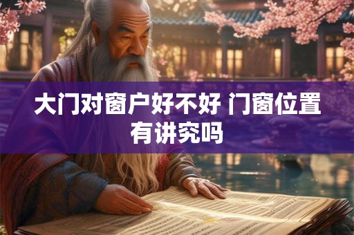 大门对窗户好不好 门窗位置有讲究吗 大门对窗户好不好 门窗位置有讲究吗