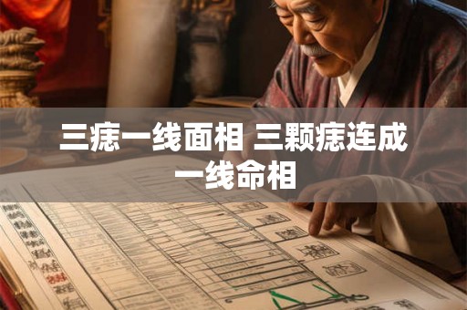 三痣一线面相 三颗痣连成一线命相 三痣一线面相 三颗痣连成一线命相