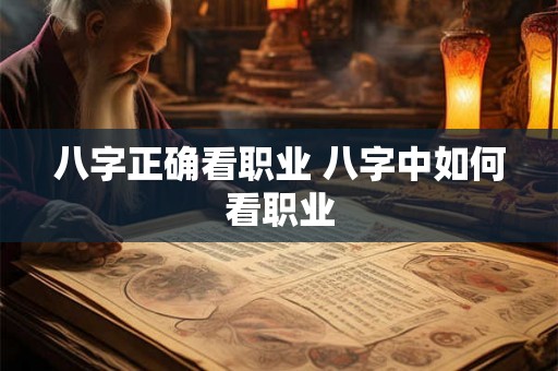 八字正确看职业 八字中如何看职业